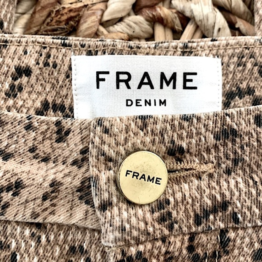 Frame Le Crop Mini Boot in python print - Picture 11 of 16